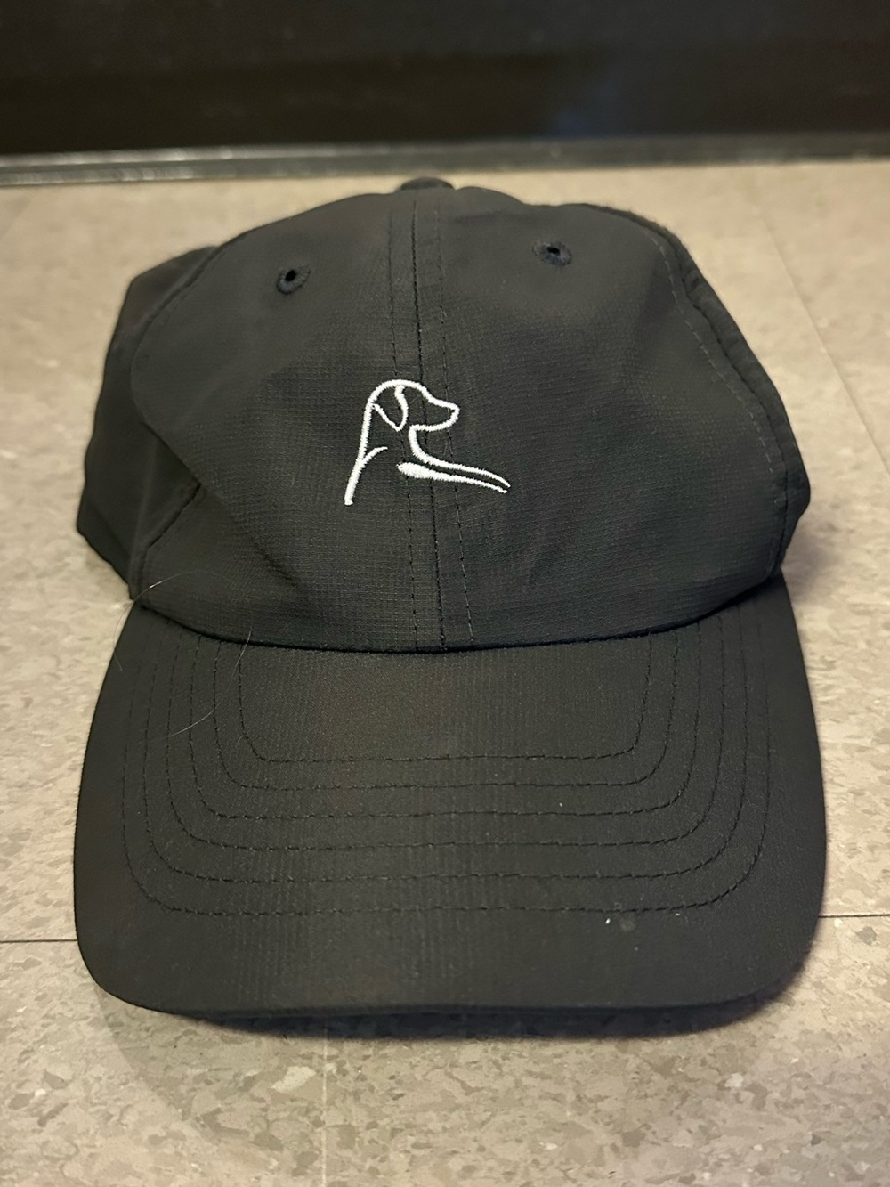 Rhoback Men's Poly Performance Hat Logo Golf Outdoor Gray